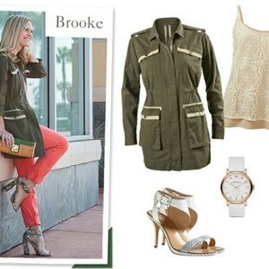 CaBi medium army jacket in great condition